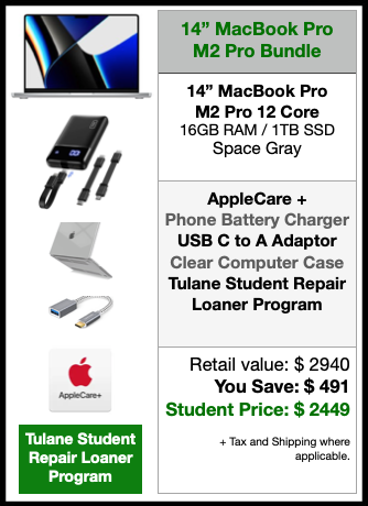 14in MacBook Pro M2-Pro/16GB/1TB Bundle